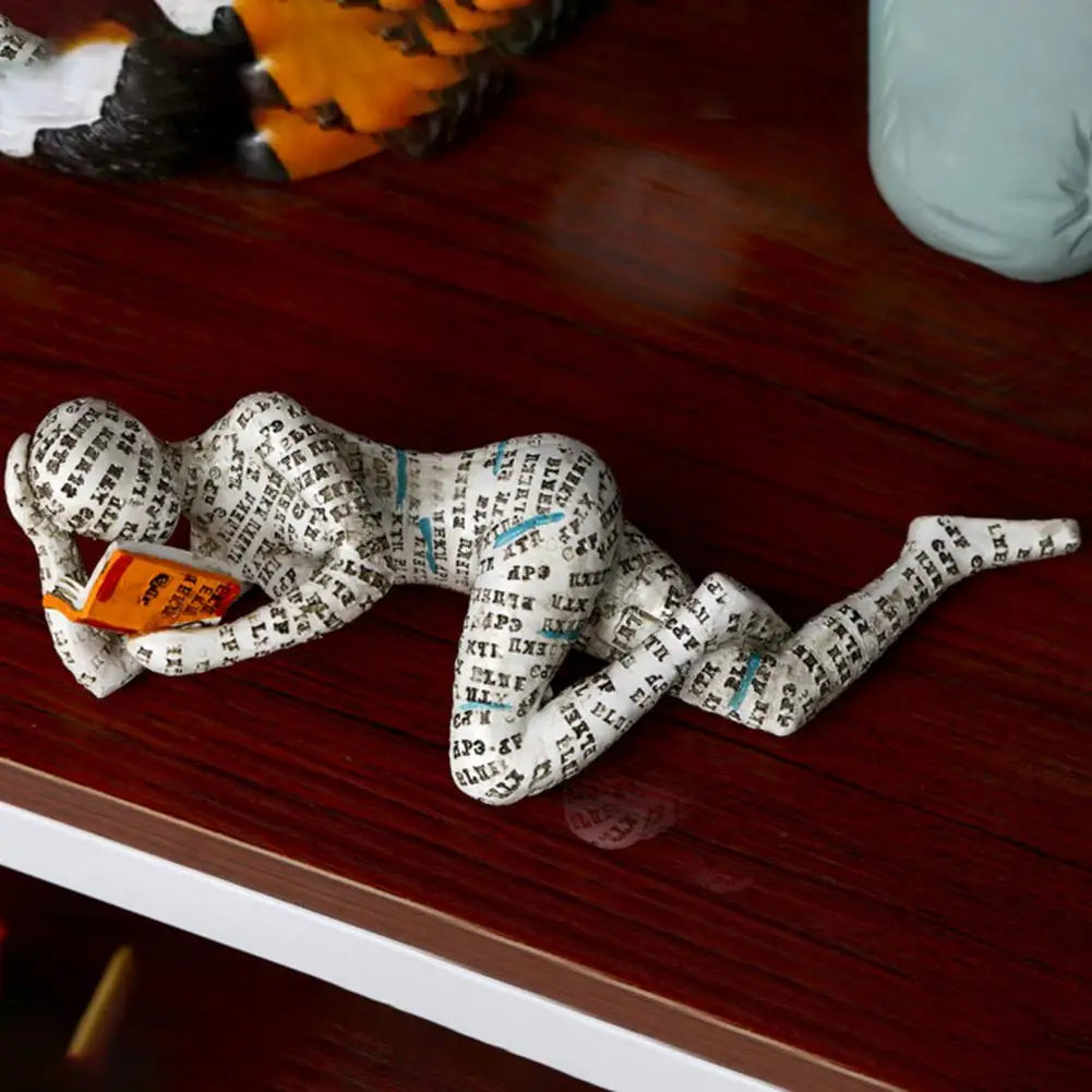 Decorative Figure with Reading Design for Inspiring and Stylish Interior Decoration