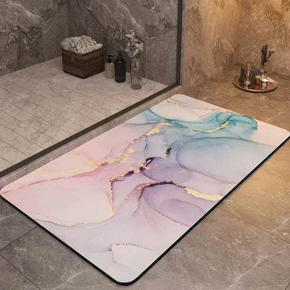 Mat Quick-Drying Anti-Slip Bath for Safe and Comfortable for Bathroom and Shower