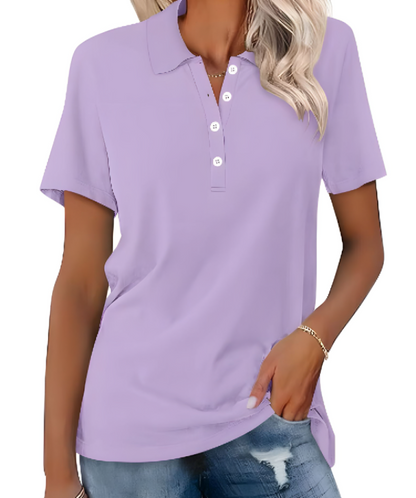 Ladies Classic Polo Top with Collar and Comfortable Fit
