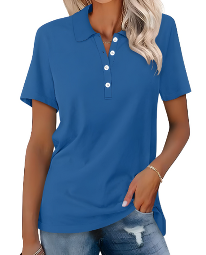 Ladies Classic Polo Top with Collar and Comfortable Fit