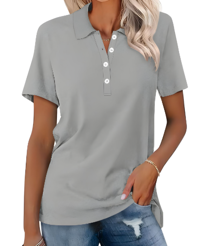Ladies Classic Polo Top with Collar and Comfortable Fit
