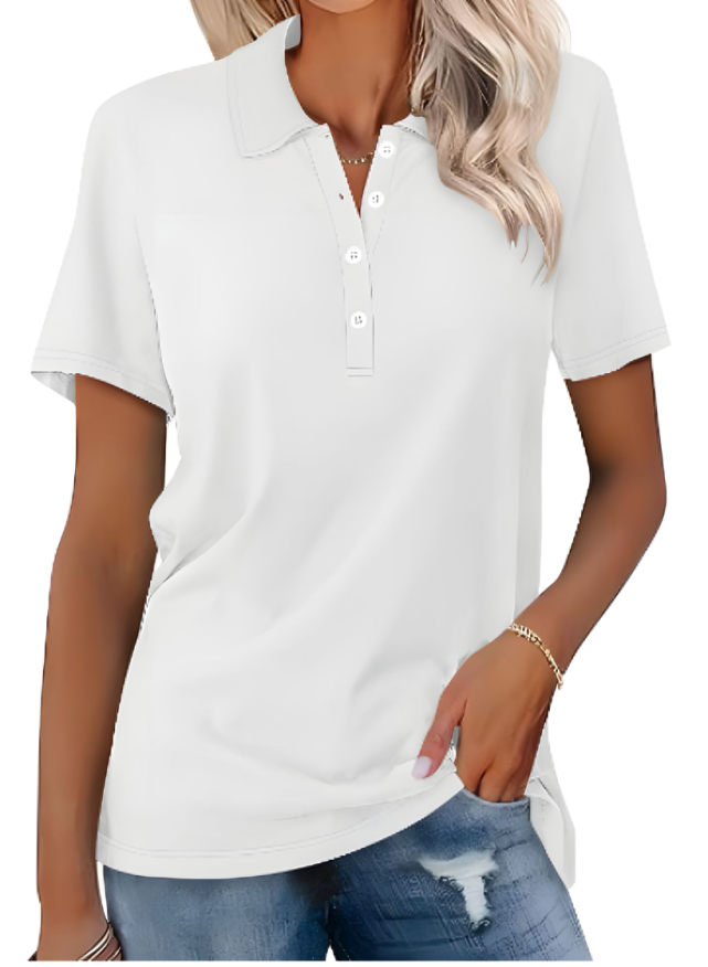 Ladies Classic Polo Top with Collar and Comfortable Fit