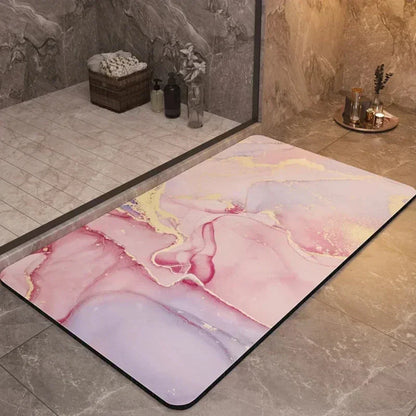 Mat Quick-Drying Anti-Slip Bath for Safe and Comfortable for Bathroom and Shower