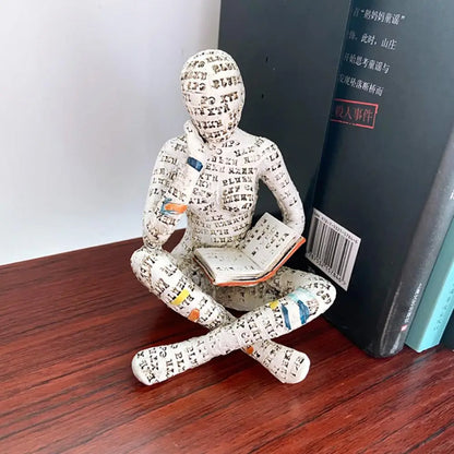 Decorative Figure with Reading Design for Inspiring and Stylish Interior Decoration