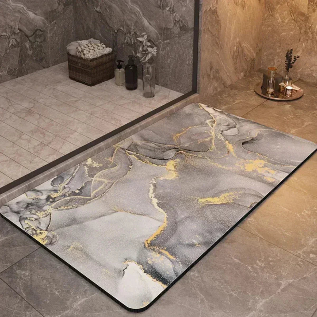 Mat Quick-Drying Anti-Slip Bath for Safe and Comfortable for Bathroom and Shower