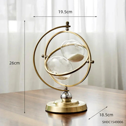 Metal Hourglass with Minimalist Design for Stylish Interior Decoration