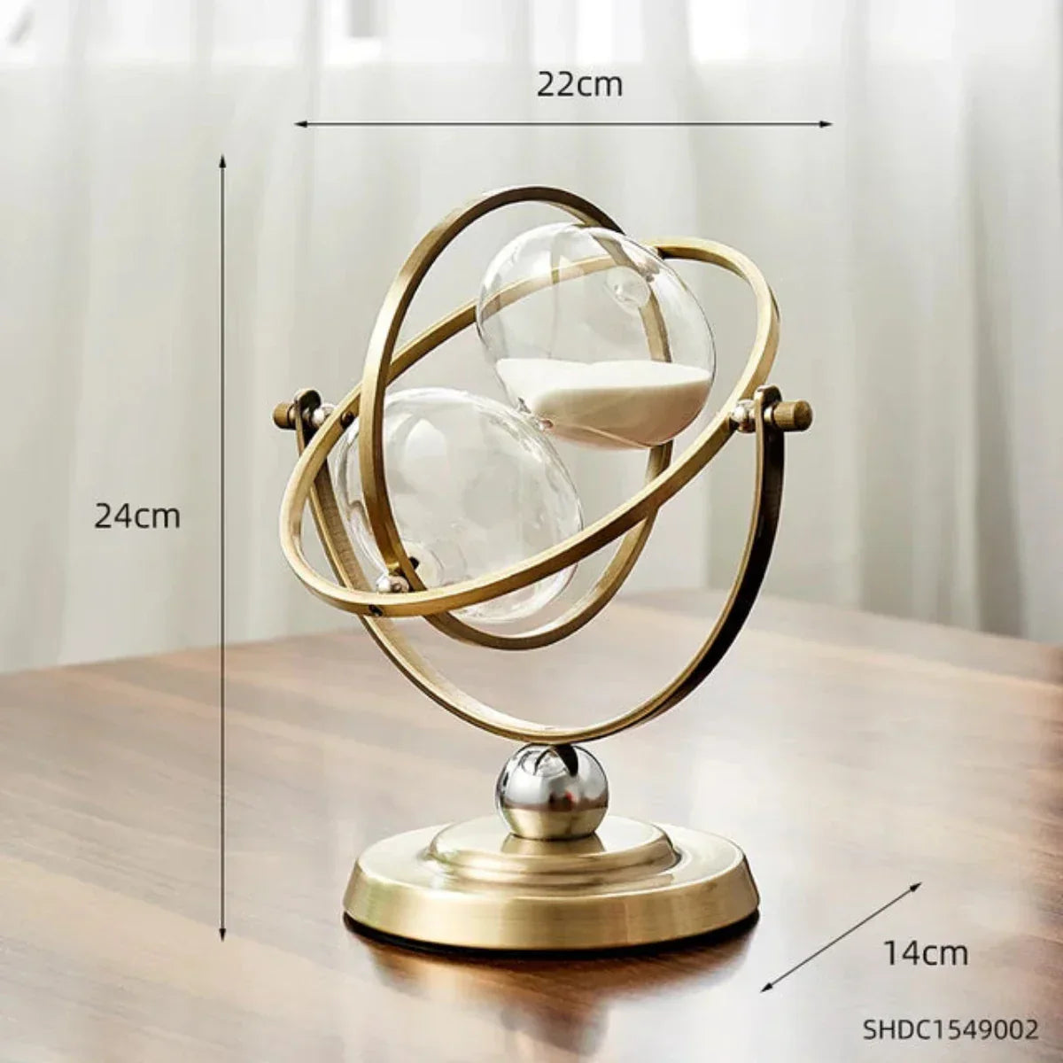 Metal Hourglass with Minimalist Design for Stylish Interior Decoration