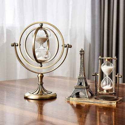 Metal Hourglass with Minimalist Design for Stylish Interior Decoration