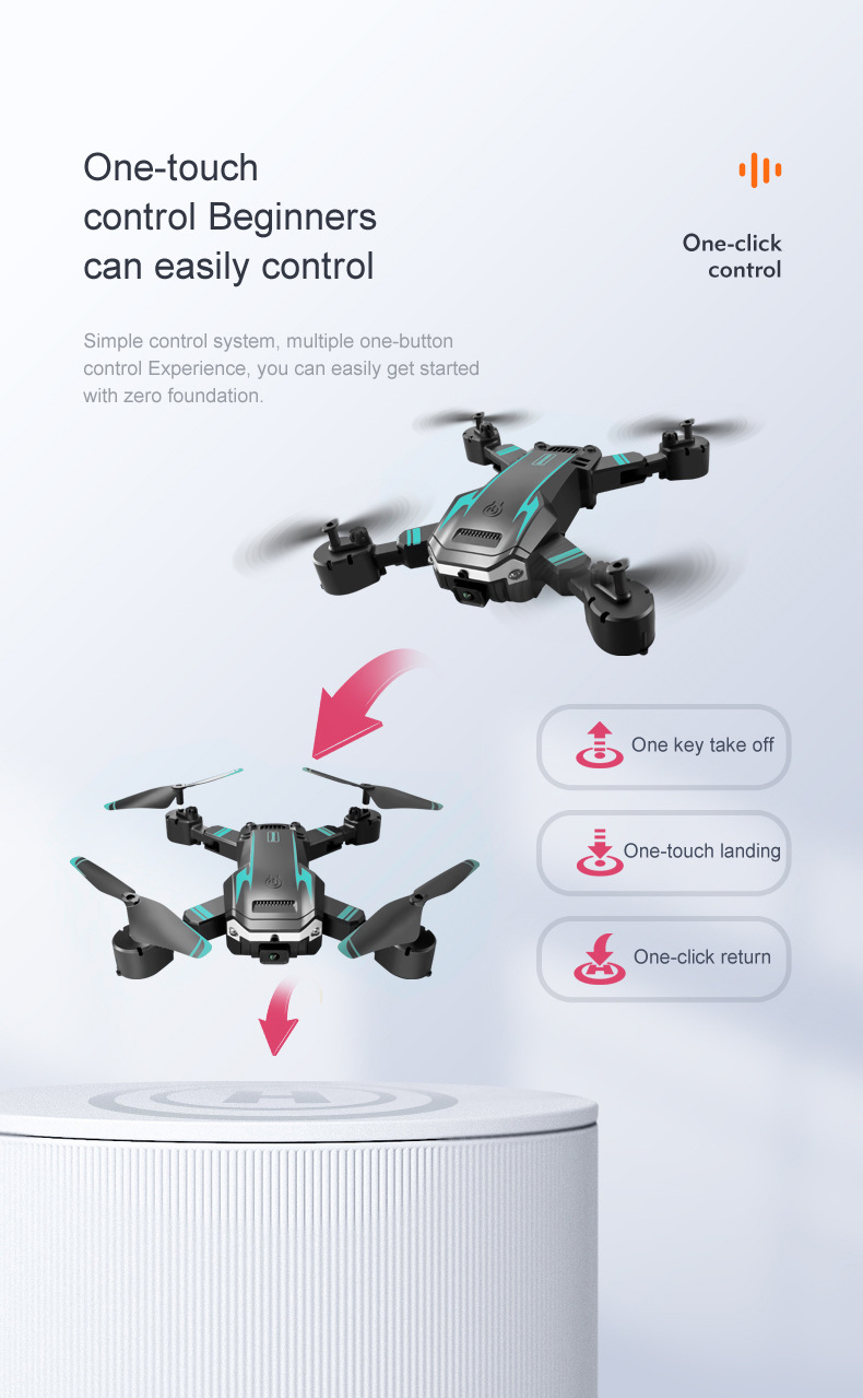 Camera with Foldable 8K Drone with Dual and Obstacle Detection