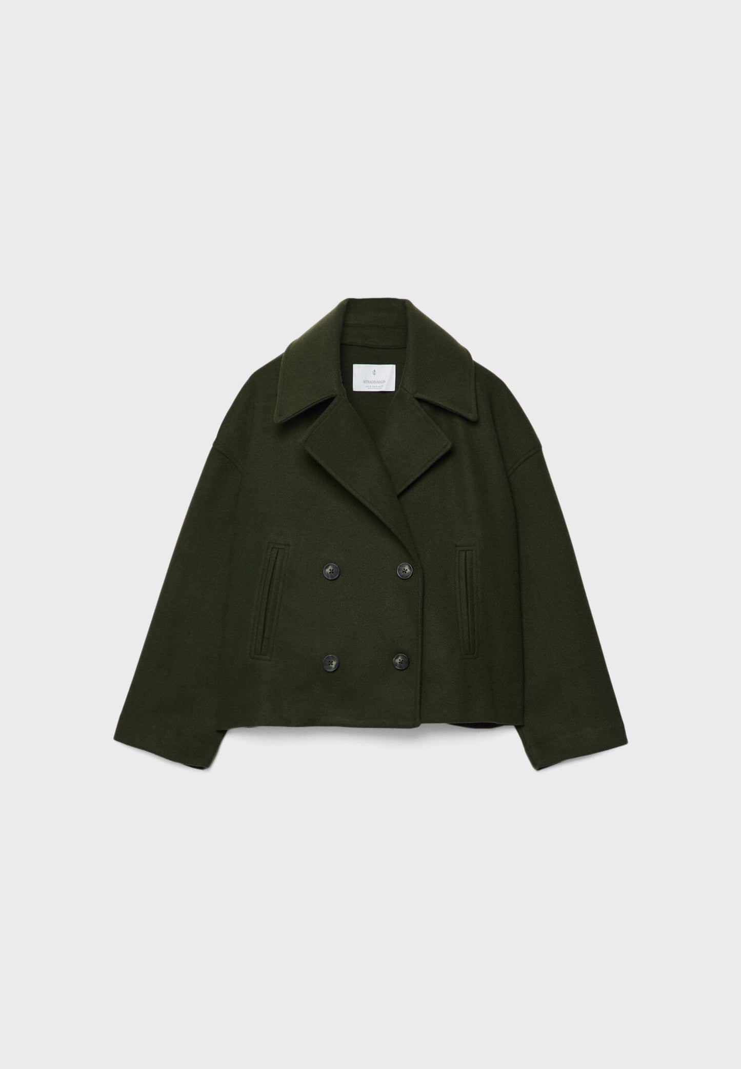 Short Double-Breasted Ladies' Jacket with an Elegant Fit for Autumn Winter