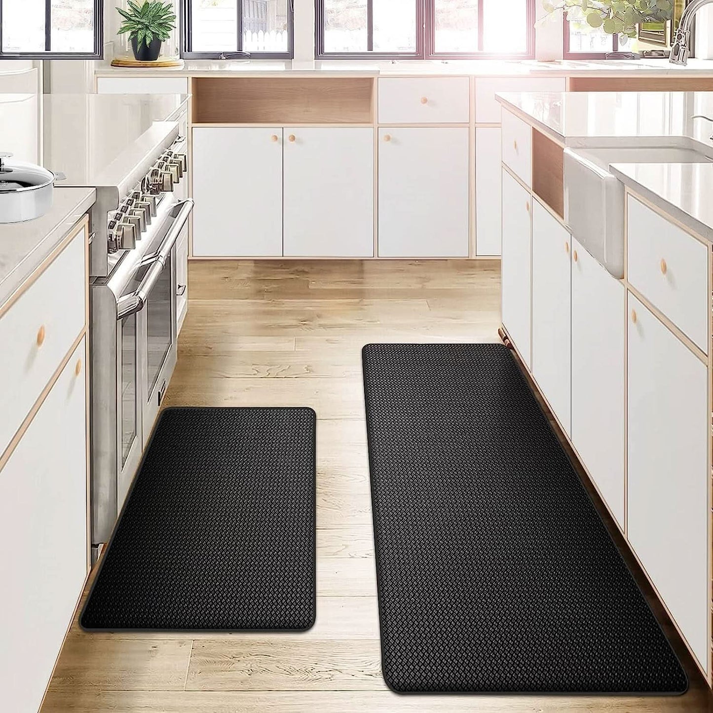 Mat with Ergonomic Anti-Fatigue Kitchen Non-Slip Surface
