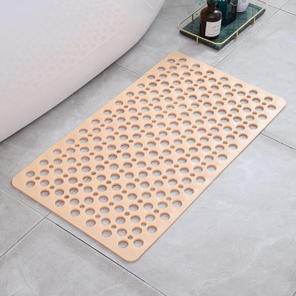 Cups with Anti-Slip Shower Mat with Suction and Water Drainage for Bathroom Safety