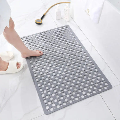 Cups with Anti-Slip Shower Mat with Suction and Water Drainage for Bathroom Safety