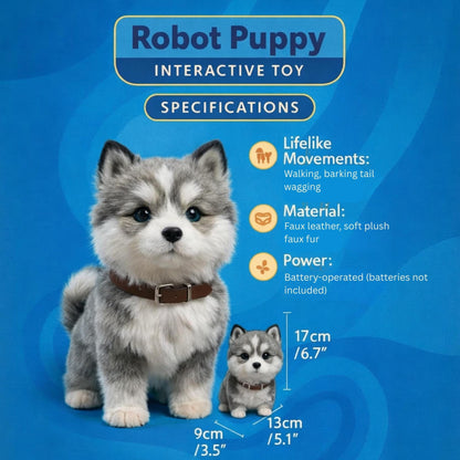 Interactive Robot Puppy with Realistic Actions for Playful Learning