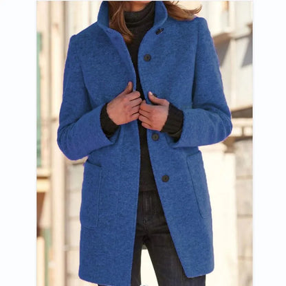 Elegant Long Coat for Women with Timeless Fit and Comfort
