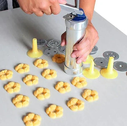 Cookie Press for Hobby Bakers and Enthusiasts with Various Shapes and Decoration Options