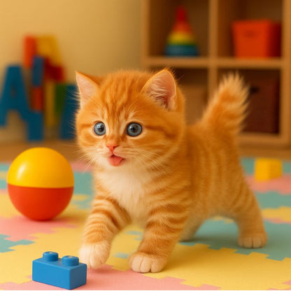 Toy with Interactive Cuddly Cat Realistic Movements for Children