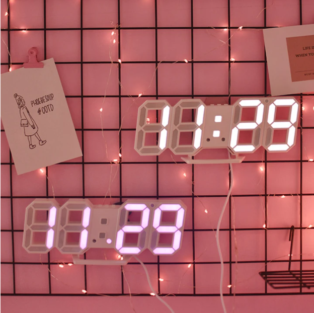 Clock Smart 3D Digital with Modern Design for Your Nightstand