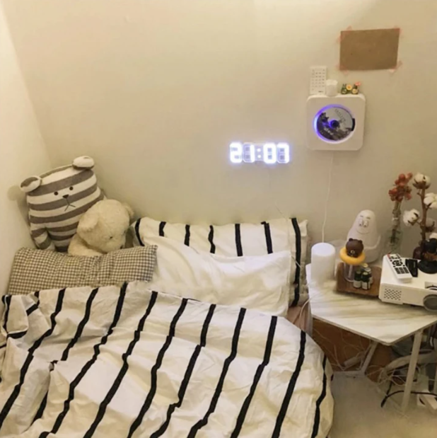 Clock Smart 3D Digital with Modern Design for Your Nightstand