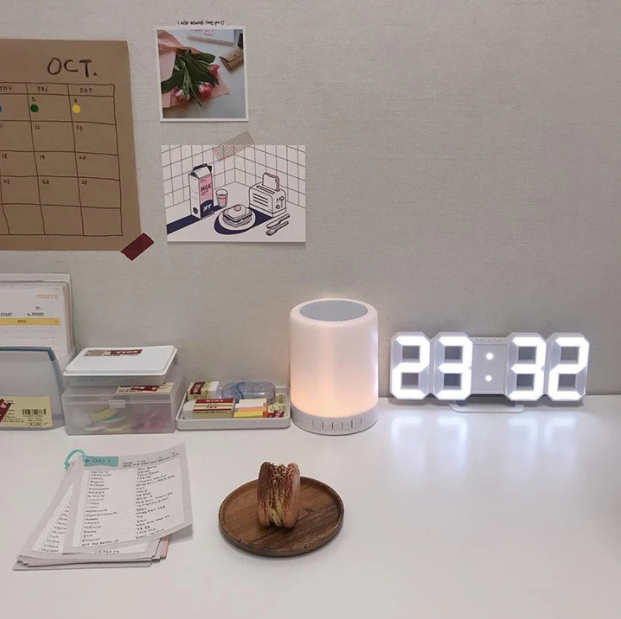 Clock Smart 3D Digital with Modern Design for Your Nightstand