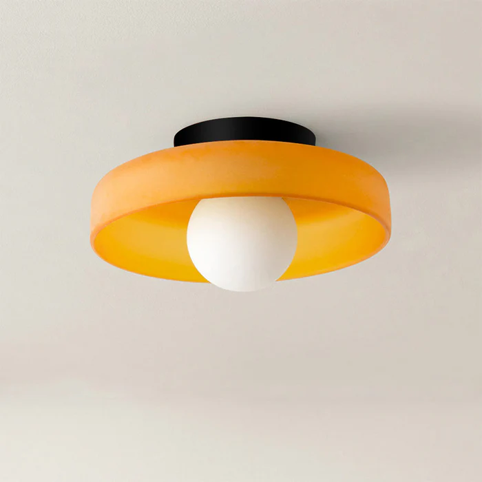 Glass with Modern Round Ceiling Lamp with Elegant and Timeless Design