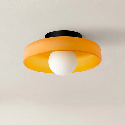 Glass with Modern Round Ceiling Lamp with Elegant and Timeless Design