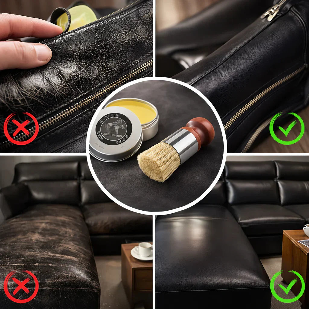 Leather Balm for Maintenance and Restoration of Leather with Deep Nourishment