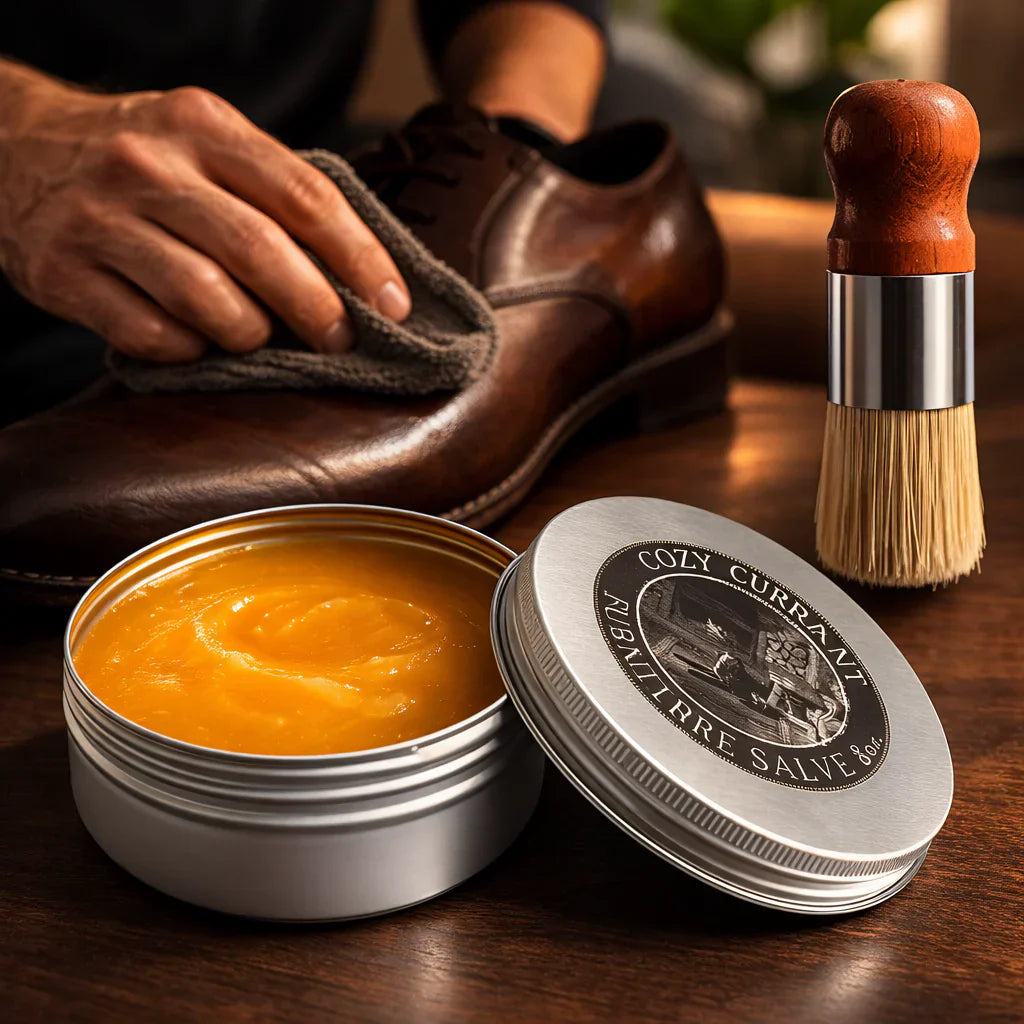 Leather Balm for Maintenance and Restoration of Leather with Deep Nourishment