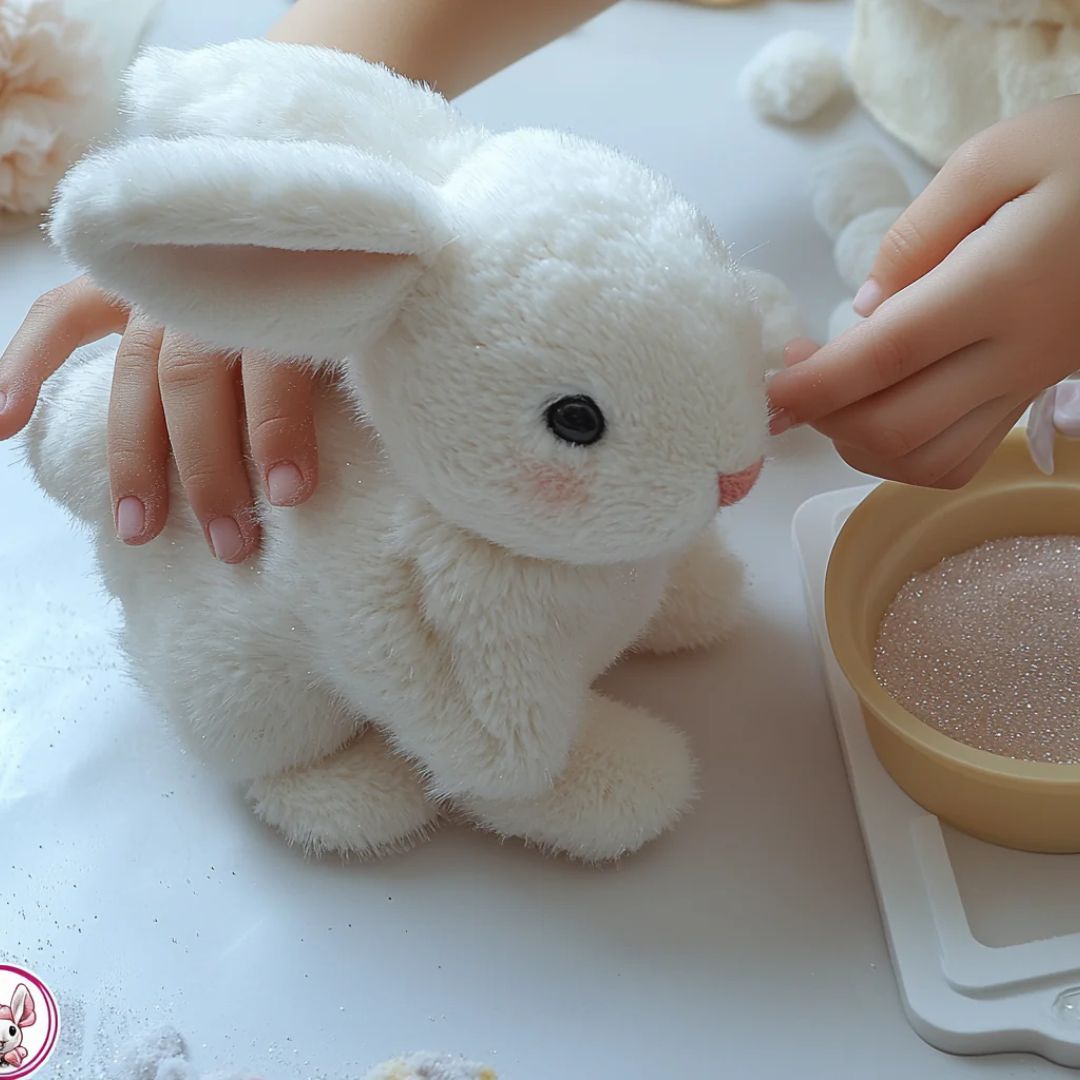 Interactive Cuddly Bunny for Soft and Lifelike Playmate
