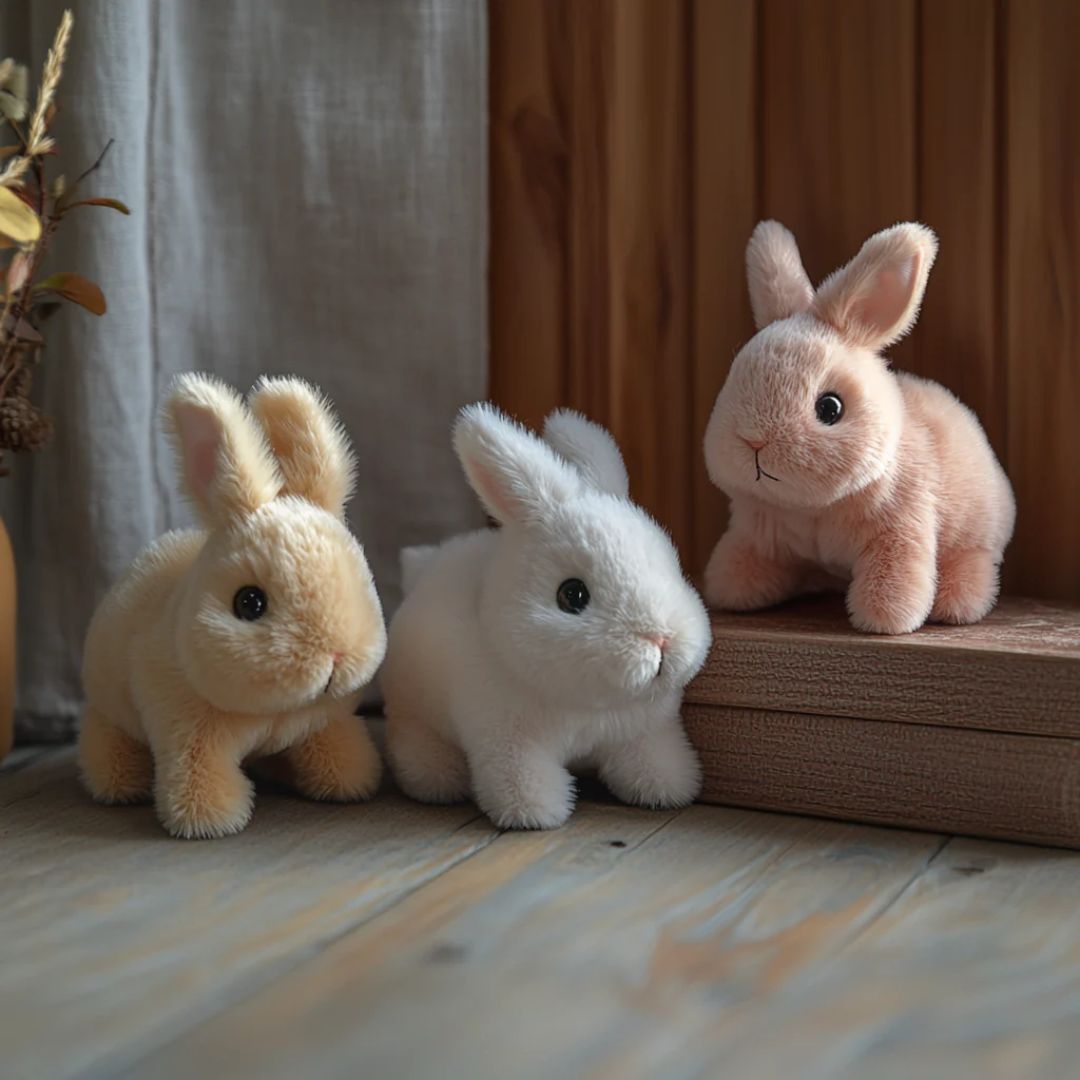 Interactive Cuddly Bunny for Soft and Lifelike Playmate