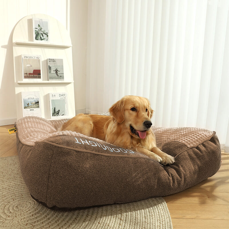 Cushion with Orthopaedic Dog Large for Memory Foam Dog Bed with Headrest