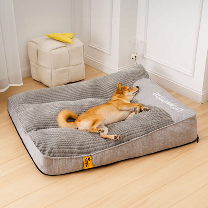 Cushion with Orthopaedic Dog Large for Memory Foam Dog Bed with Headrest