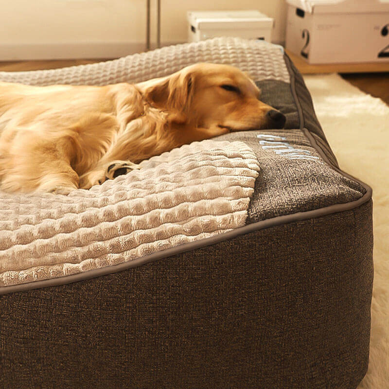 Cushion with Orthopaedic Dog Large for Memory Foam Dog Bed with Headrest