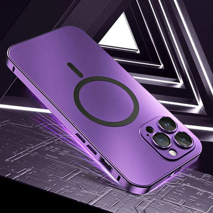 Case with Magnetic Metal Phone Design for Iphone with Slim and Protective Design