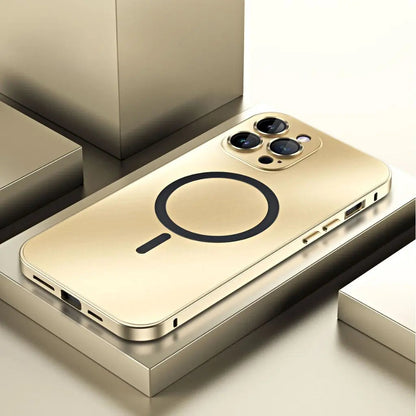 Case with Magnetic Metal Phone Design for Iphone with Slim and Protective Design