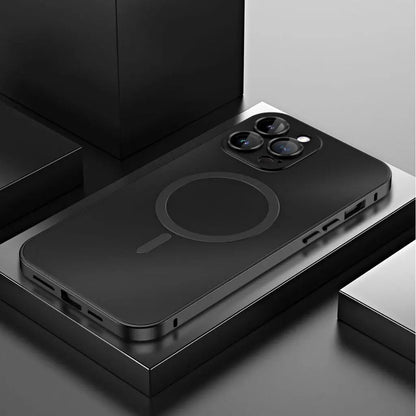 Case with Magnetic Metal Phone Design for Iphone with Slim and Protective Design