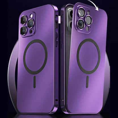 Case with Magnetic Metal Phone Design for Iphone with Slim and Protective Design