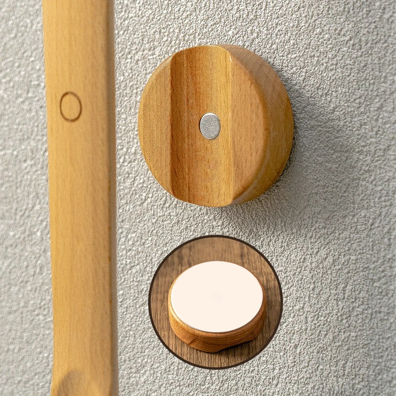 Minimalist Wooden Shoe Horn with Wall Mount
