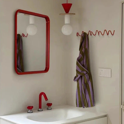 Rack Modern Wavy Wall Coat for Stylish Wall Coat Rack with Multiple Hooks