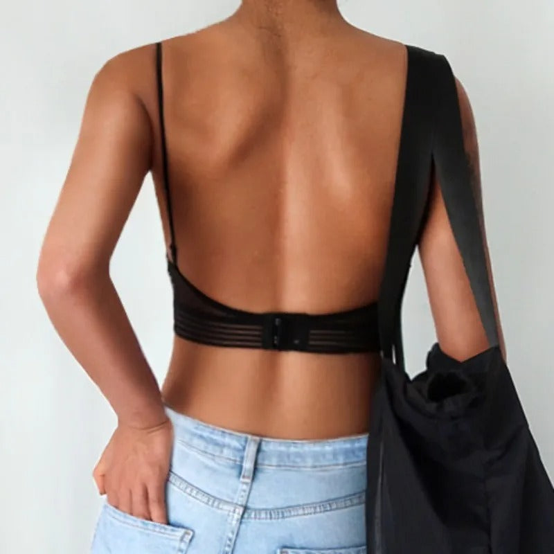 Backless Women's Bra with Comfortable Support and Invisible Finish
