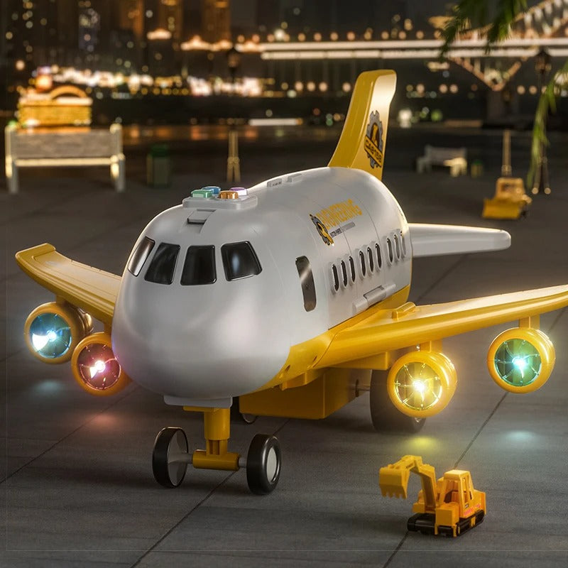 Bright Skies Colorful Airplane for Interactive Toy for Young Pilots