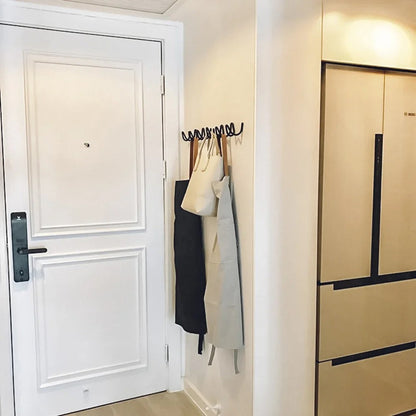 Rack Modern Wavy Wall Coat for Stylish Wall Coat Rack with Multiple Hooks