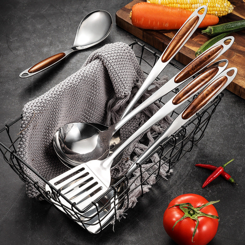 Utensil with RVS Kitchen Set with Ergonomic Handles for Modern Cooking
