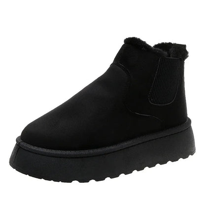 Boots with Ladies' Ankle Warm Lining for Comfortable Winter Boots with Non-Slip Sole