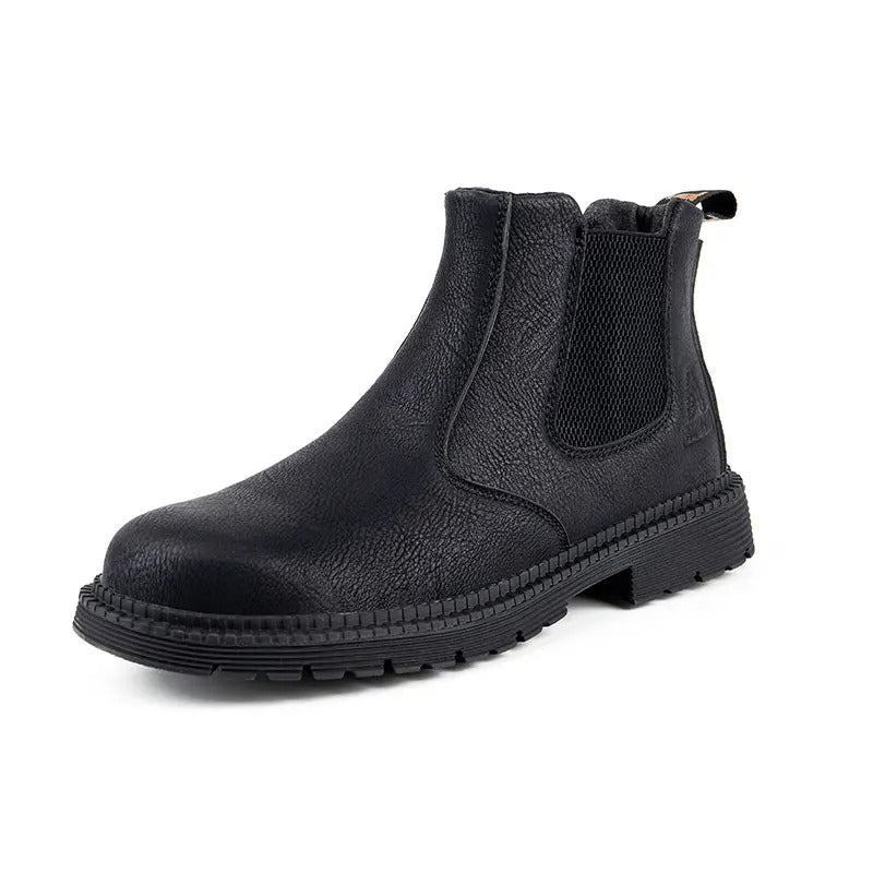 Shoes with Waterproof Safety Design for Men with Steel Toe for Slip-Resistant Work Shoes