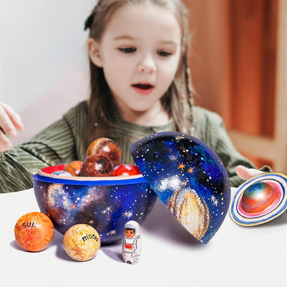 Wooden Planet Set for Children's Educational Play