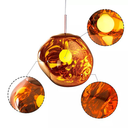 Lamp with Design Pendant Melt for Stylish and Atmospheric Light Object