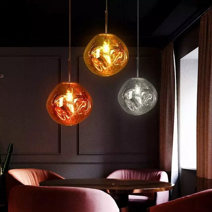 Lamp with Design Pendant Melt for Stylish and Atmospheric Light Object
