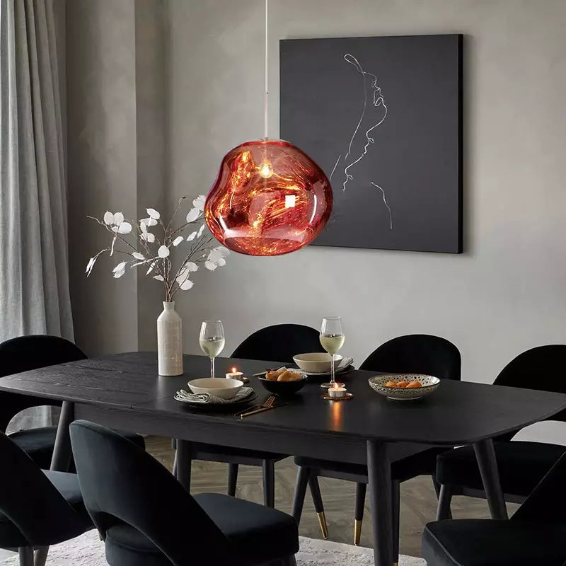 Lamp with Design Pendant Melt for Stylish and Atmospheric Light Object