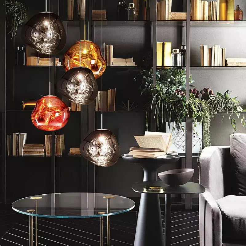 Lamp with Design Pendant Melt for Stylish and Atmospheric Light Object
